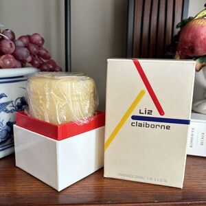 Vintage Liz Claiborne Fragrance Scented Pillar Candle NEW 3”x4.35” 48 hours Rare